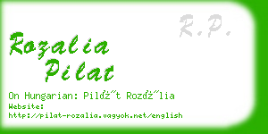 rozalia pilat business card